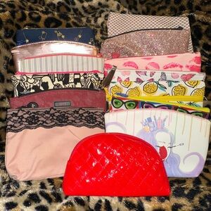 Ipsy Colorful Cosmetic 14 Bag Collection